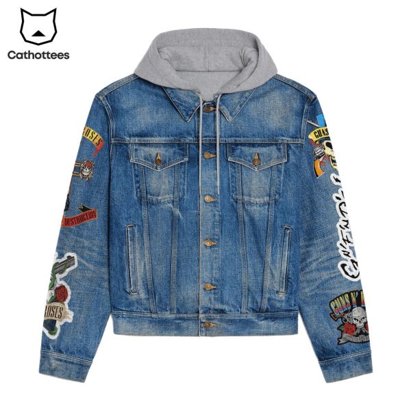 Guns N Roses Appetite For Destruction Dwsign Hooded Denim Jacket