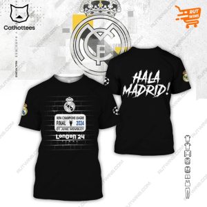 Hala Madrid Real Madrid Champions London 2024 3D T-Shirt