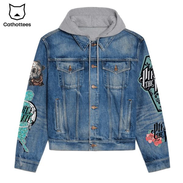 Hold On Till May Pierce The Veil Hooded Denim Jacket