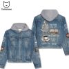 Bon Jovi Forever Design Hooded Denim Jacket