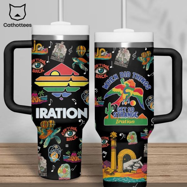 Iration When Did Things Get So Strange Iration Tumbler With Handle And Straw