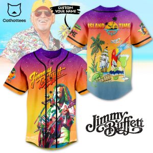 Jimmy Buffett Island Time Tropical Summer Baseball Jersey