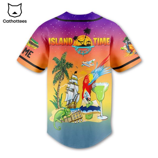 Jimmy Buffett Island Time Tropical Summer Baseball Jersey