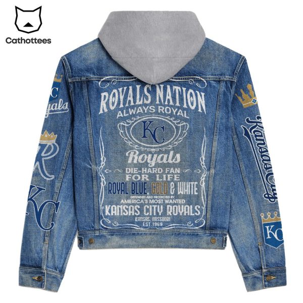 Kansas City Royals Always Royal Hooded Denim Jacket