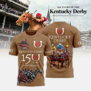 Kentucky Derby 150 Years Design 3D T-Shirt