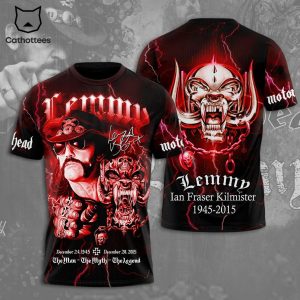 Lemmy In Fraser Kilmister 1945-2015 The Man The Myth The Legend Design 3D T-Shirt