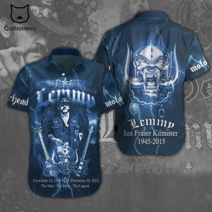 Lemmy In Fraser Kilmister 1945-2015 The Man The Myth The Legend Design Hawaiian Shirt