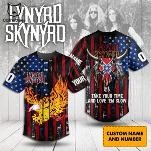 Lynyrd Skynyrd Take Your Time And Love Em Slow Baseball Jersey