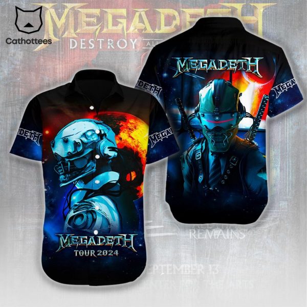 Megadeth Tour 2024 Tropical Hawaiian Shirt