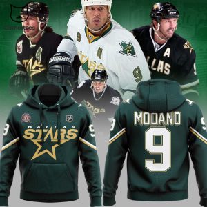 Mike Modano 9 For Fans Of The Dallas Stars Hockey Team Hoodie
