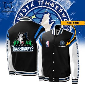 Minnesota Timberwolves NBA Personalized Baseball Jacket