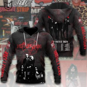 Motley Crue Tour Dates 2024 Design Hoodie