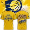 Indiana Pacers NBA 2024 Playoffs Design 3D T-Shirt