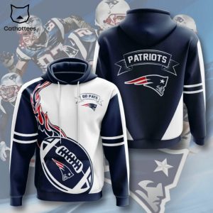New England Patriots All Over Print Pullover Design Hoodie