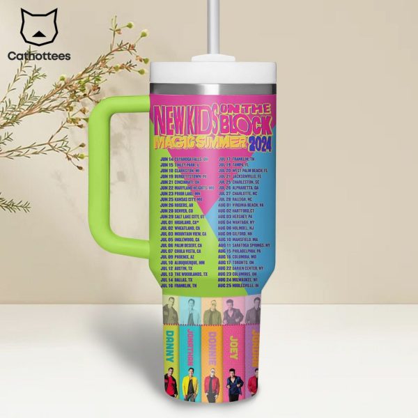 New Kid On The Block Heartbeat Of A Blockhead Tumbler With Handle And Straw