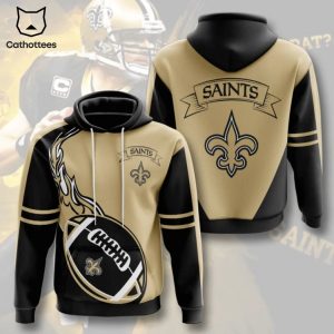 New Orleans Saints All Over Print Pullover Hoodie