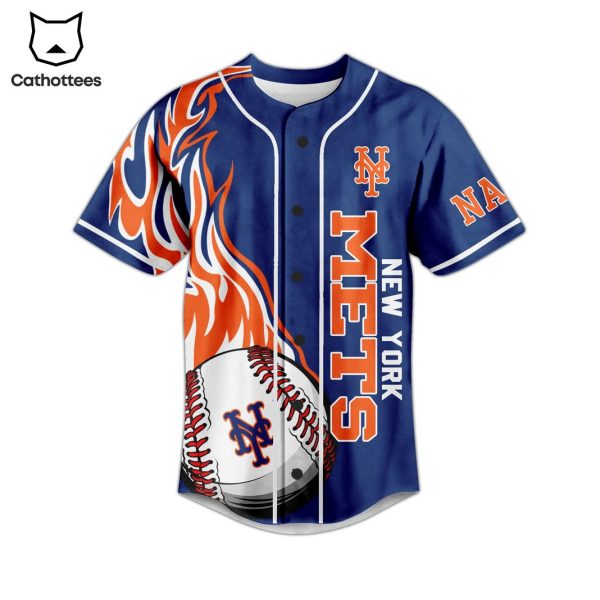 New York Mets Lets Go Mets Baseball Jersey
