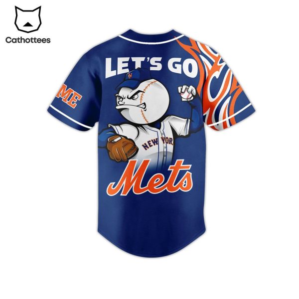 New York Mets Lets Go Mets Baseball Jersey