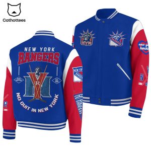 New York Rangers No Ouit In New York Baseball Jacket