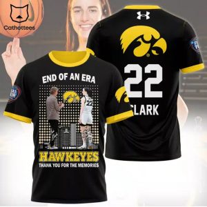 Official End Of An Era Lisa Bluder And Caitlin Clark Iowa Hawkeyes Thank You For The Memories 3D T-Shirt