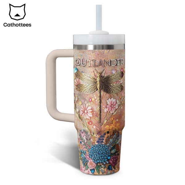 Outlander Sassenach Tumbler With Handle And Straw