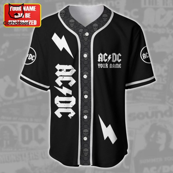 Personalized AC DC On The Highway To Hell Design Baseball Jersey