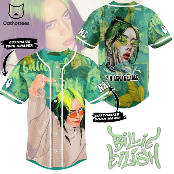 Personalized Billie Eilish Im Remarkable Design Baseball Jersey