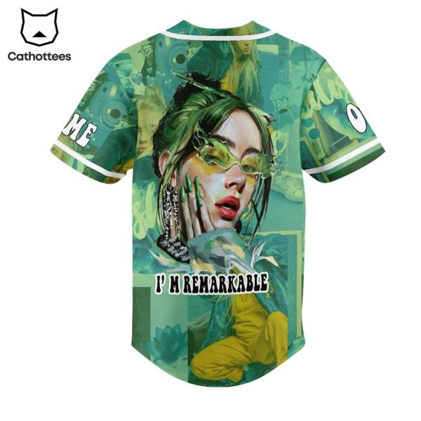 Personalized Billie Eilish Im Remarkable Design Baseball Jersey