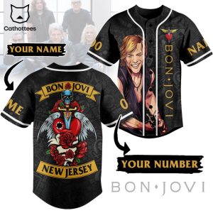 Personalized Bon Jovi New Jersey Baseball Jersey