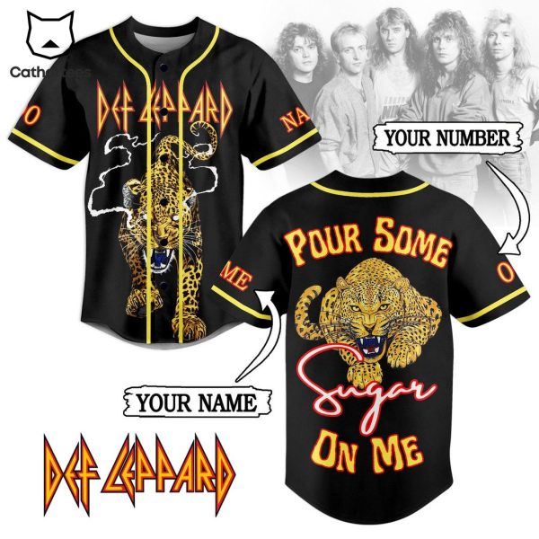 Personalized Def Leppard Pour Some Sugar On Me Baseball Jersey
