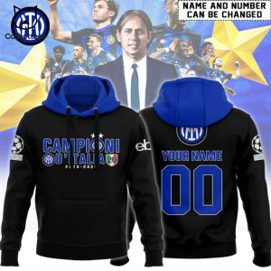 Personalized Inter Milan Champions 2023-2024 Hoodie