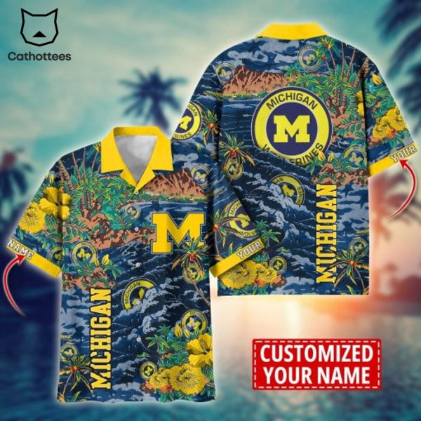 Personalized Michigan Wolverines Summer Hawaiian Shirt