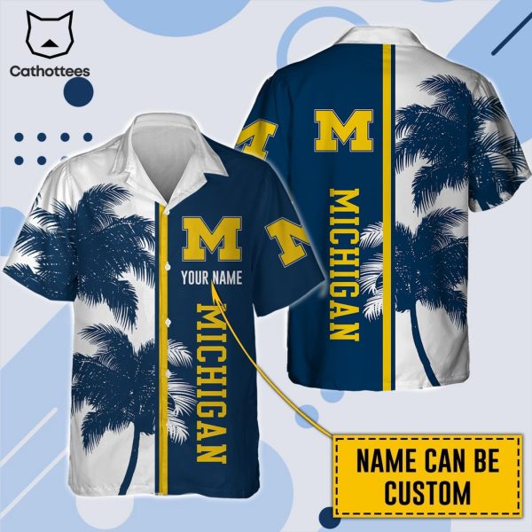 Personalized Michigan Wolverines Tropical Hawaiian Shirt