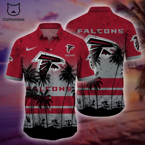 Personalized  NFL Atlanta Falcons Tropical Hawaiian Set