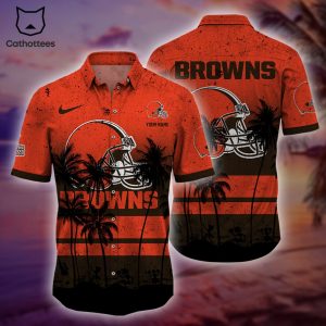 Personalized  NFL Cleveland Browns Tropical  Hawaiian Set