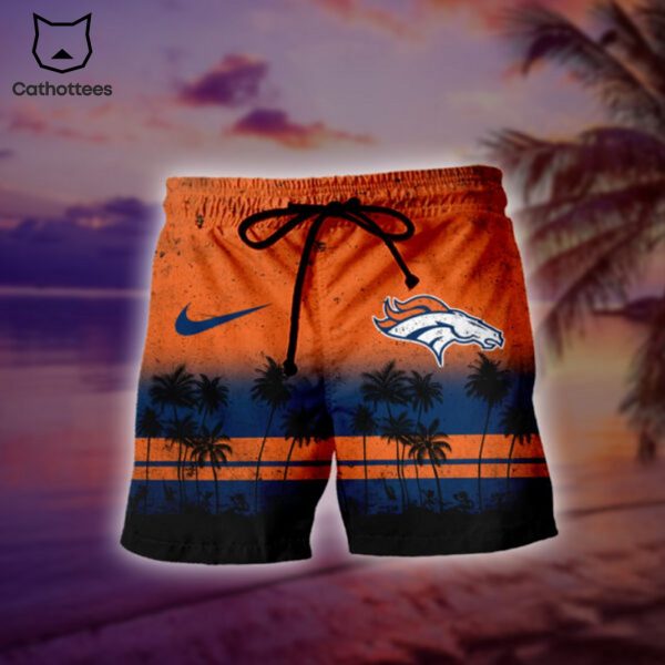 Personalized  NFL Denver Broncos Tropical Hawaiian Set