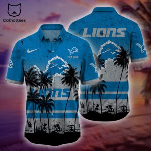 Personalized NFL Detroit Lions Tropical Hawaiian Set