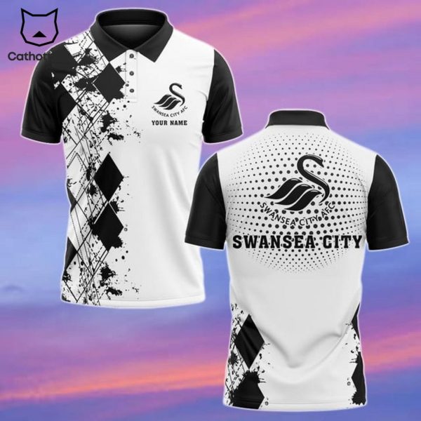 Personalized Swansea City Logo Design Polo Shirt