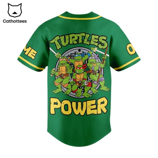 Personalized Teenage Mutant Ninja Turtles Power Baseball Jersey