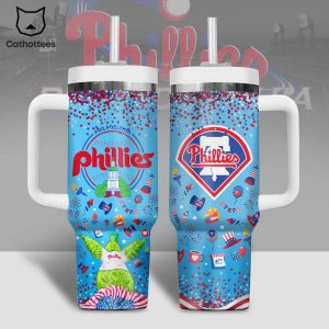 Philadelphia Phillies 4th Of July Tumbler With Handle And Straw
