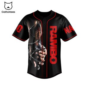 Rambo Live For Nothing Or Die For Something Design Baseball Jersey