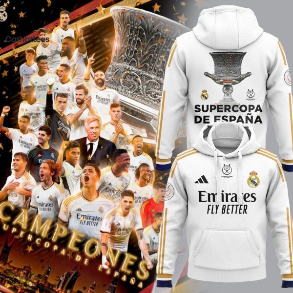 Real Madrid Club Supercopa De Espana 2024 Hoodie