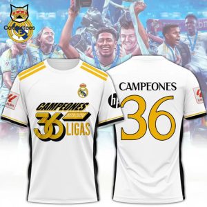 Real Madrid FC 36 Campeones 3D T-Shirt
