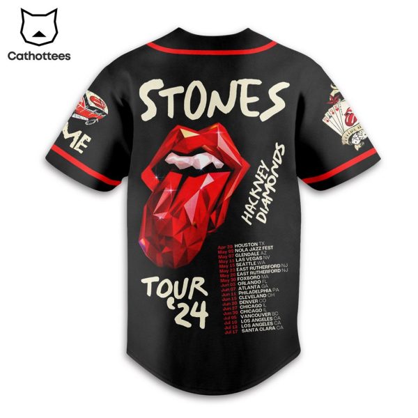 Rock N Roll The Rolling Stones Tour 24 Hackney Diamonds Baseball Jersey