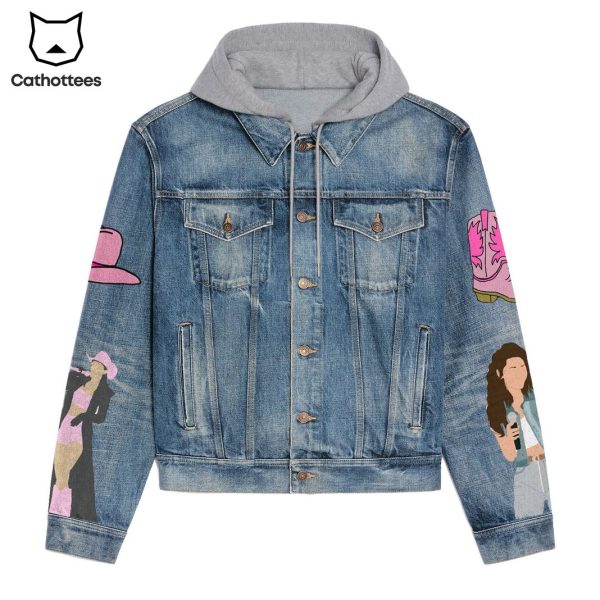 Shania Now Let Go Girls Design Hooded Denim Jacket