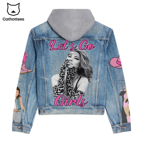 Shania Now Let Go Girls Design Hooded Denim Jacket