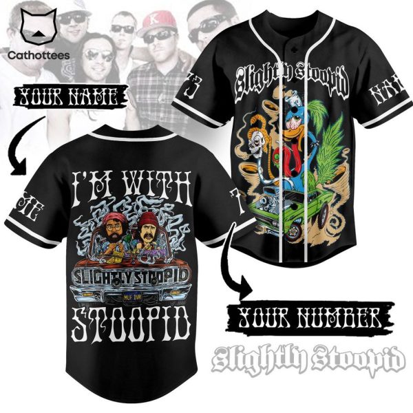 Slightly Stoopid Im With Stoopid Baseball Jersey