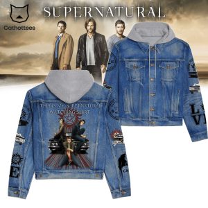 Supernatural This Is My Supernatural Watching Shirt Hooded Denim Jacket