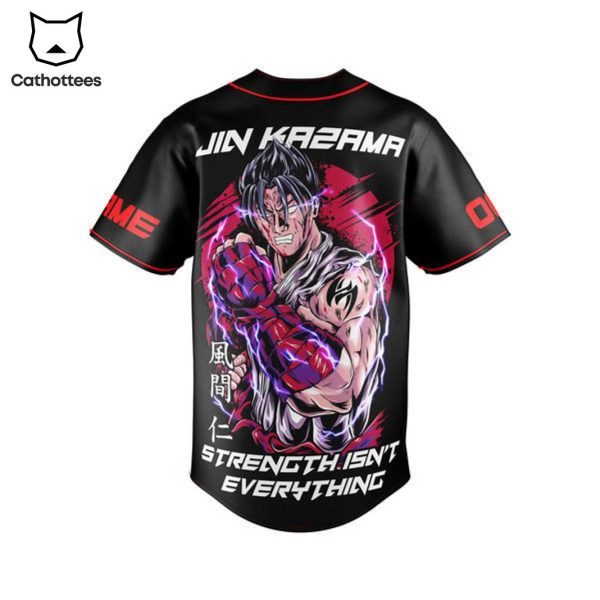 Tekken 8 Jin Kazama Strength Isnt Everything Baseball Jersey