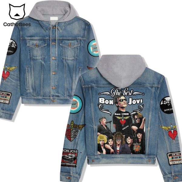 The Best Bon Jovi Hooded Denim Jacket